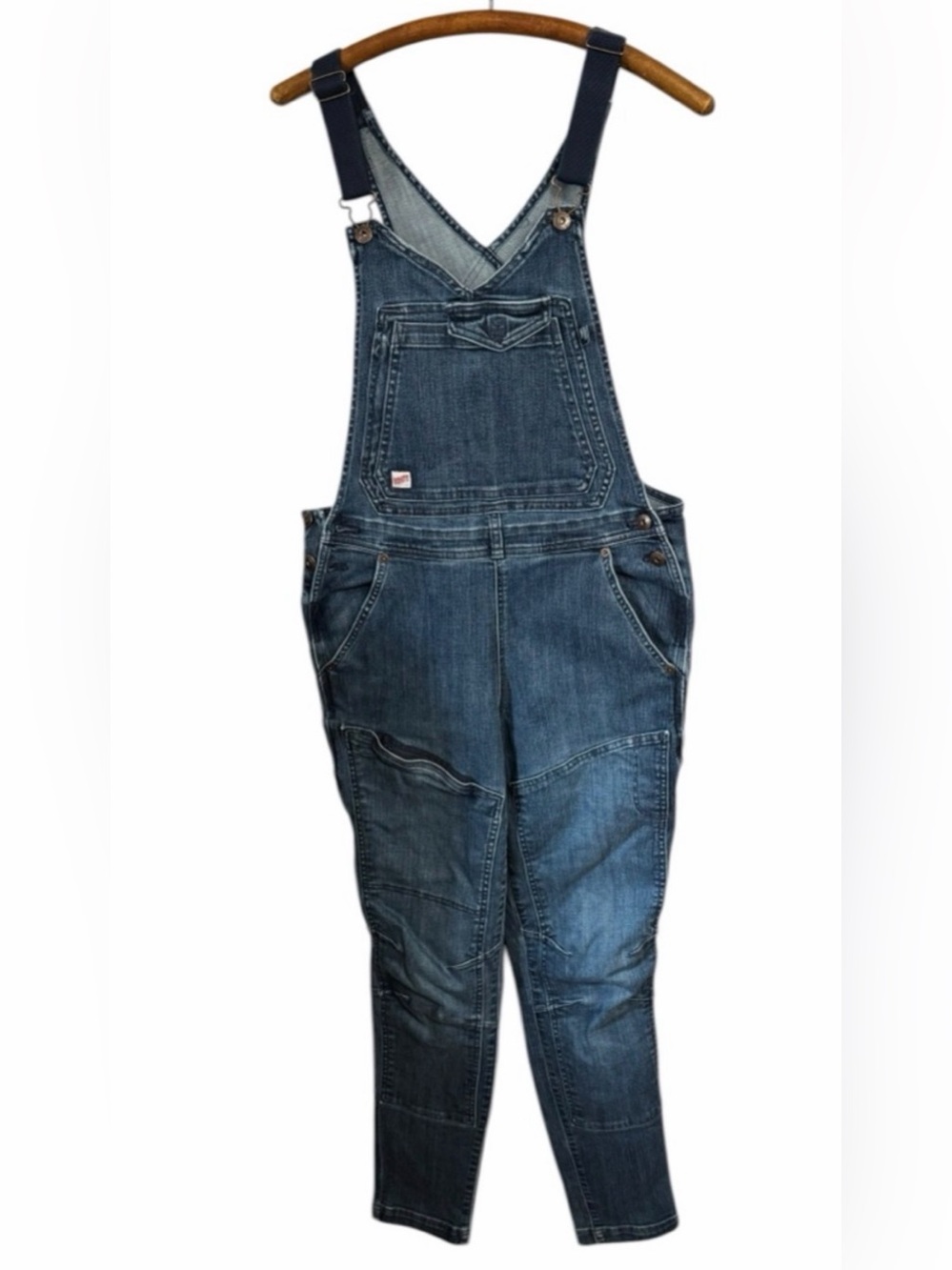 Duluth Women’s Denim Overalls - Dark Blue Workstyle Bib Jeans